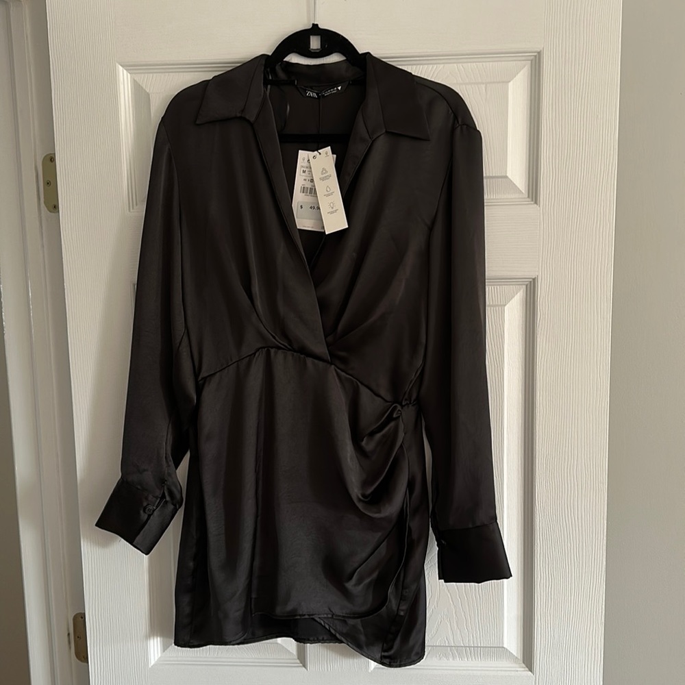 Black Silk Zara Dress